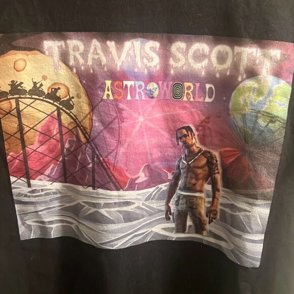 ✨Travis Scott - Astroworld - Unisex Jersey Short Sleeve Sz Small Tee✨ - Picture 5 of 5
